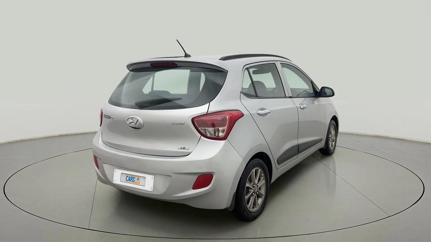 2014 Hyundai Grand i10 ASTA (O) 1.2 KAPPA VTVT, CNG, Manual, 76,659 km, Right Back Diagonal