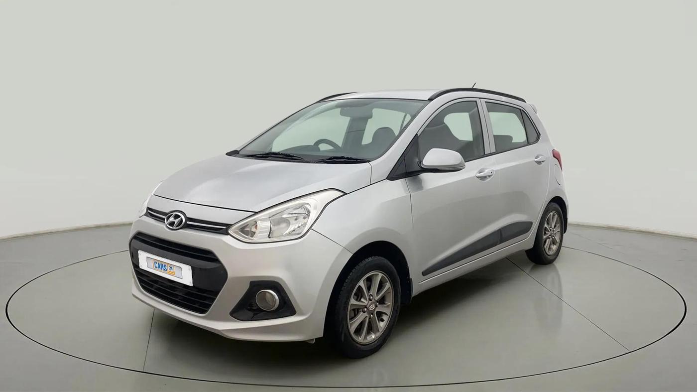 2014 Hyundai Grand i10 ASTA (O) 1.2 KAPPA VTVT, CNG, Manual, 76,659 km, Left Front Diagonal