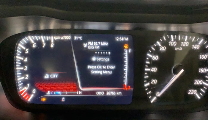 2021 Tata ALTROZ XZ PETROL, Petrol, Manual, 26,765 km, Instrument cluster - Glass has scratches