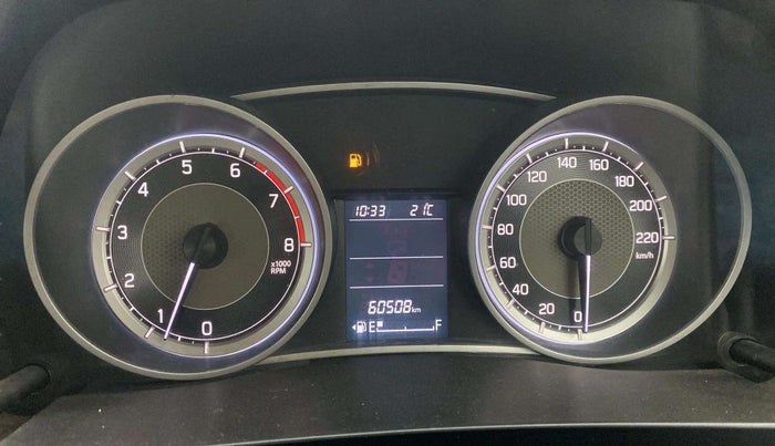 2017 Maruti Dzire ZXI PLUS, Petrol, Manual, 60,486 km, Odometer Image