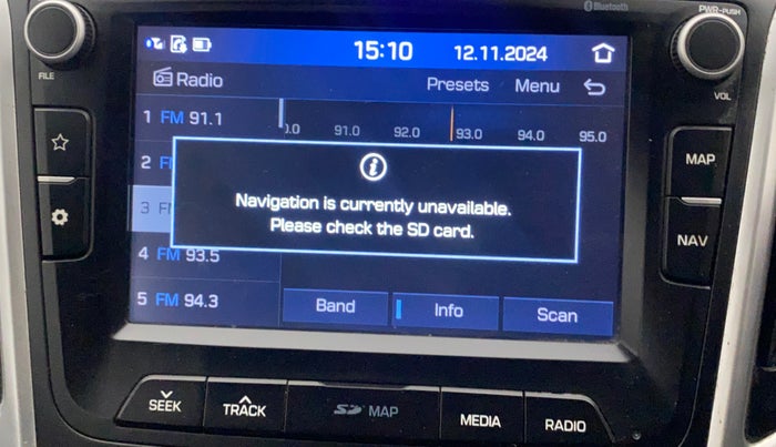 2019 Hyundai Creta SX (O) 1.6 PETROL, Petrol, Manual, 87,582 km, Infotainment system - GPS Card not working/missing