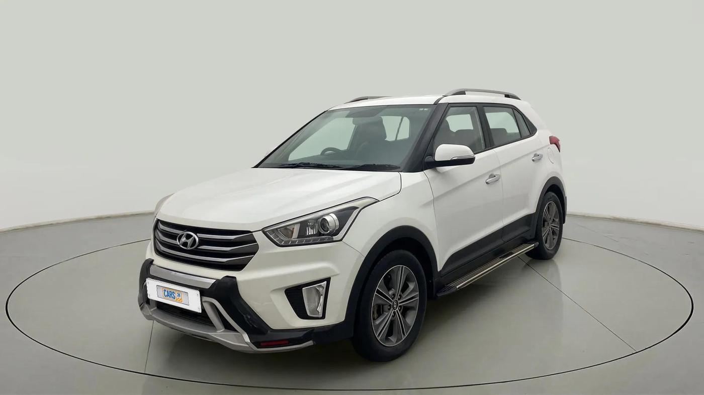 2017 Hyundai Creta SX PLUS AT 1.6 PETROL, Petrol, Automatic, 78,624 km, Left Front Diagonal