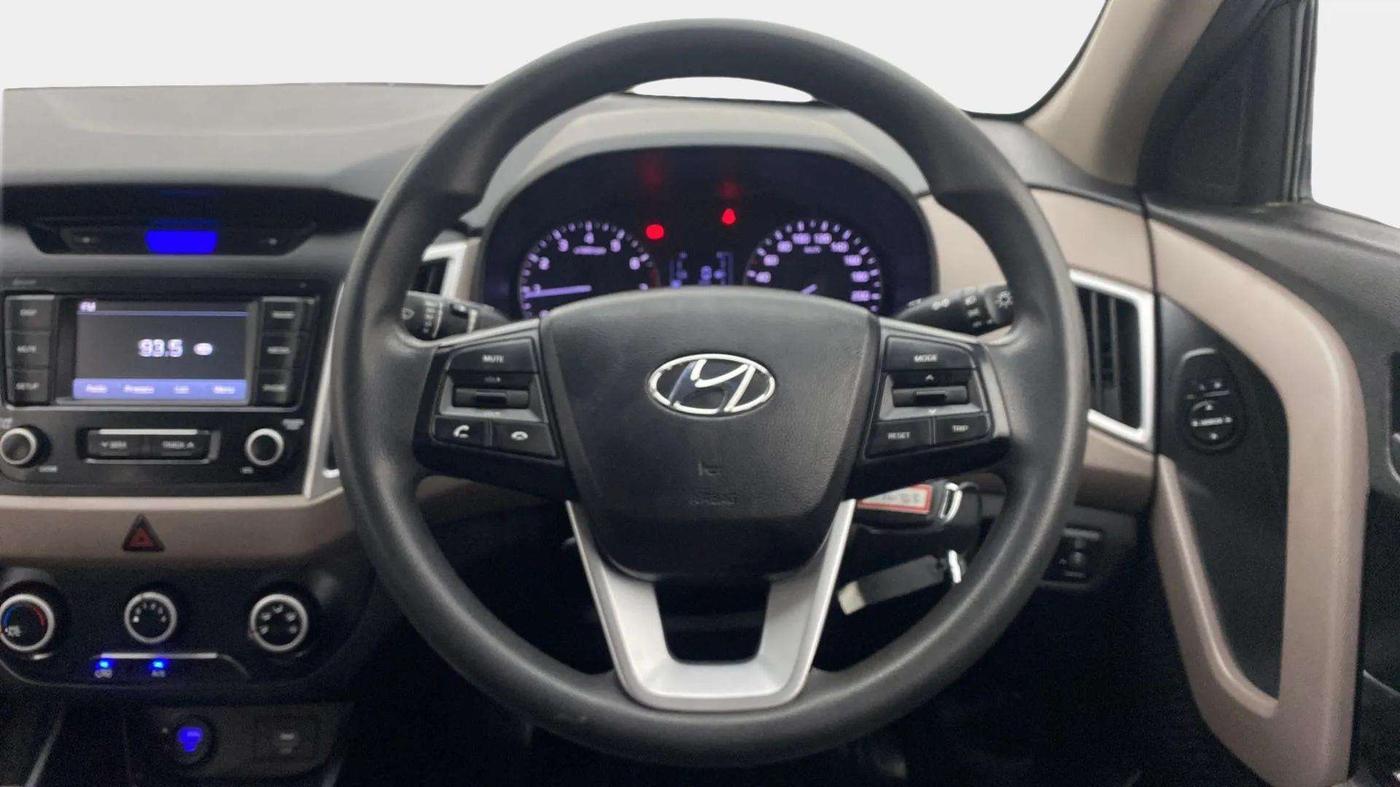 2018 Hyundai Creta E PLUS 1.6 PETROL, Petrol, Manual, 84,909 km, Steering Wheel Close Up