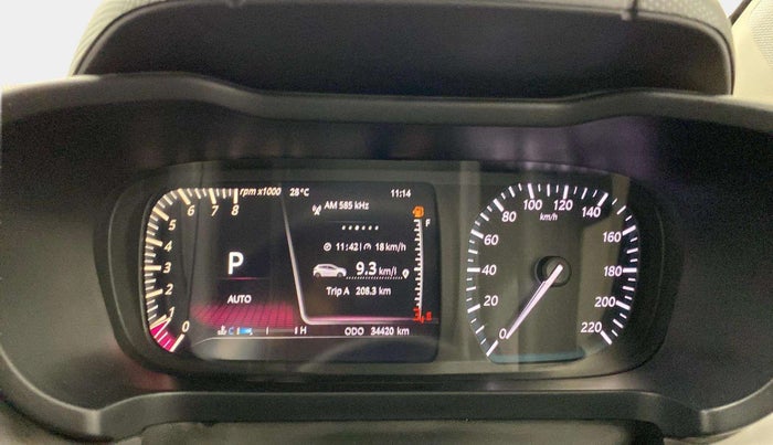 2022 Tata ALTROZ XZA, Petrol, Automatic, 34,805 km, Odometer Image