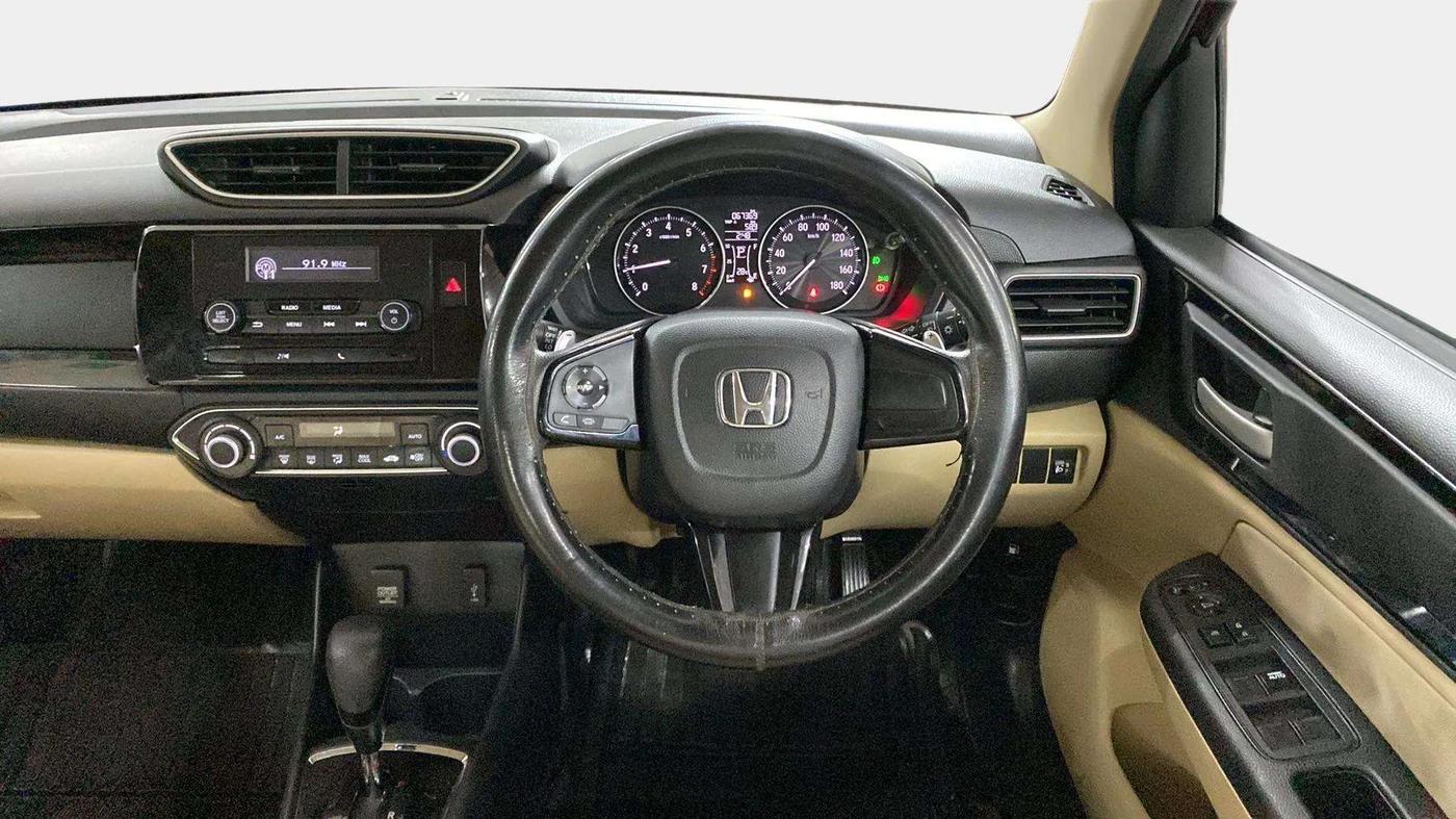 2018 Honda Amaze 1.2L I-VTEC V CVT, Petrol, Automatic, 67,360 km, Steering Wheel Close Up