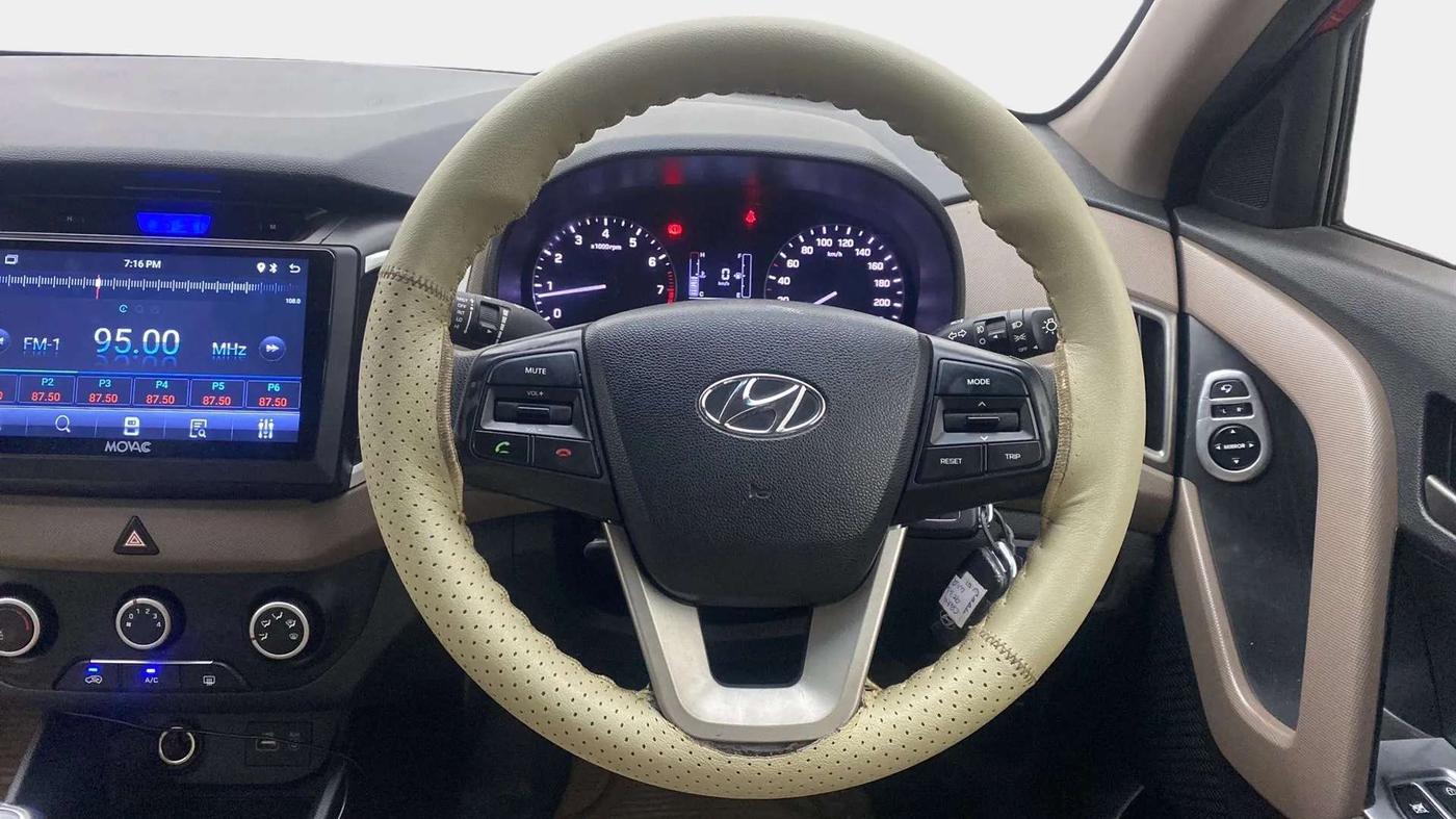 2016 Hyundai Creta S 1.6 PETROL, Petrol, Manual, 30,560 km, Steering Wheel Close Up