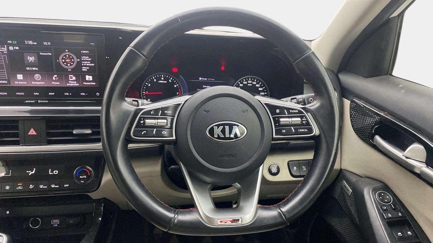 2019 KIA SELTOS GTX PLUS 1.4 PETROL, Petrol, Manual, 70,595 km, Steering Wheel Close Up