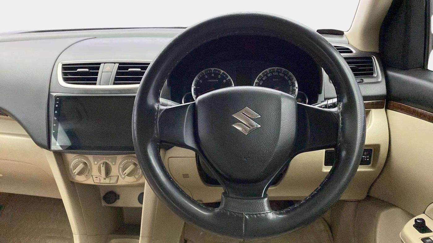 2014 Maruti Swift Dzire VXI, Petrol, Manual, 87,597 km, Steering Wheel Close Up