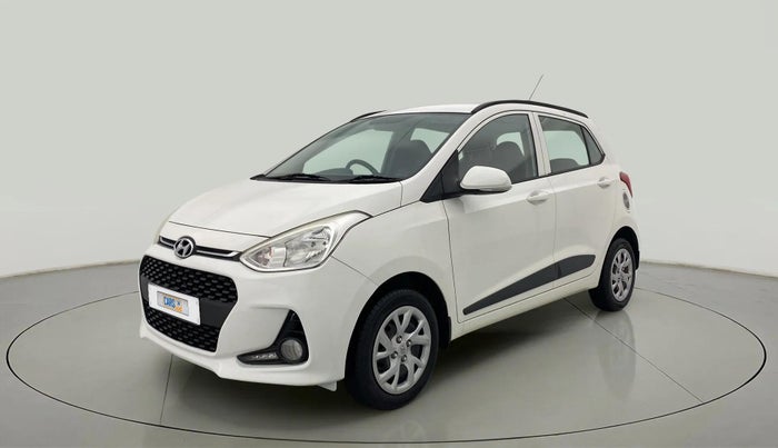 2017 Hyundai Grand i10 SPORTZ (O) 1.2 KAPPA VTVT, Petrol, Manual, 22,767 km, Left Front Diagonal