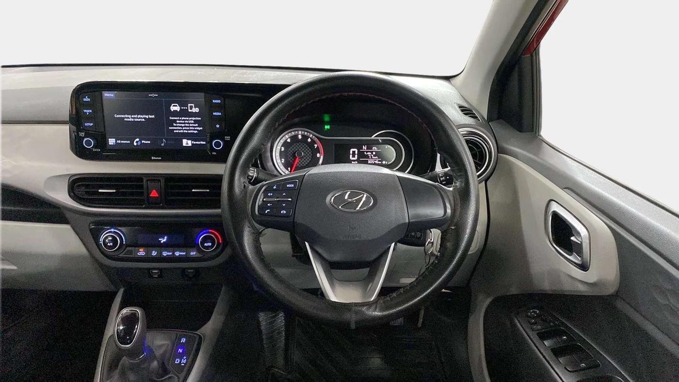 2020 Hyundai GRAND I10 NIOS SPORTZ AMT 1.2 KAPPA VTVT, Petrol, Automatic, 30,600 km, Steering Wheel Close Up