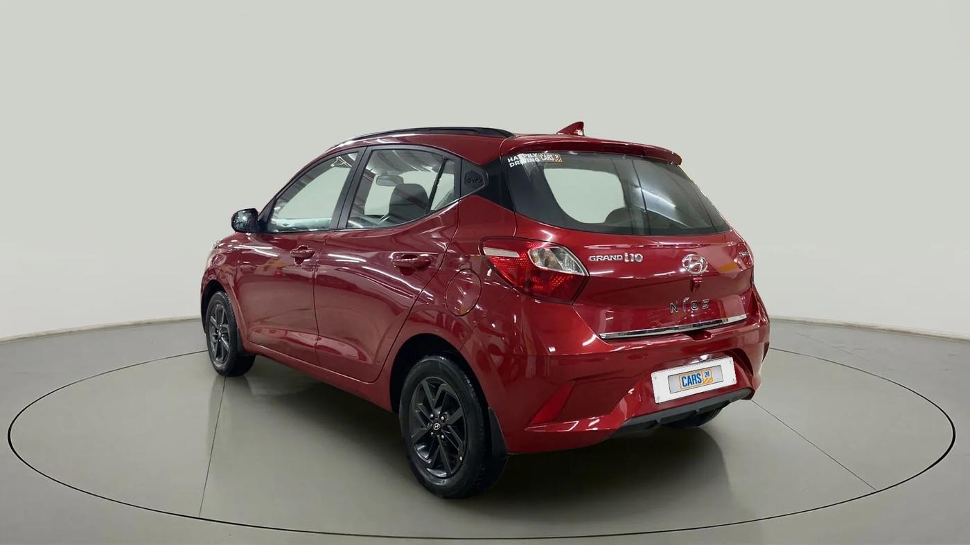 2020 Hyundai GRAND I10 NIOS SPORTZ AMT 1.2 KAPPA VTVT, Petrol, Automatic, 30,600 km, Left Back Diagonal