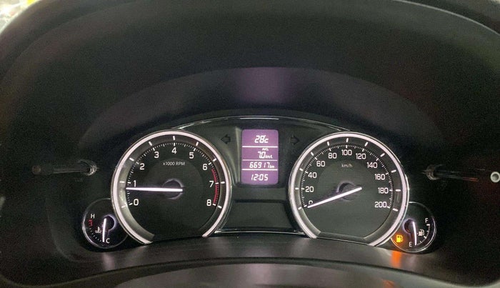 2018 Maruti Ciaz DELTA 1.4 MT PETROL, Petrol, Manual, 66,909 km, Odometer Image