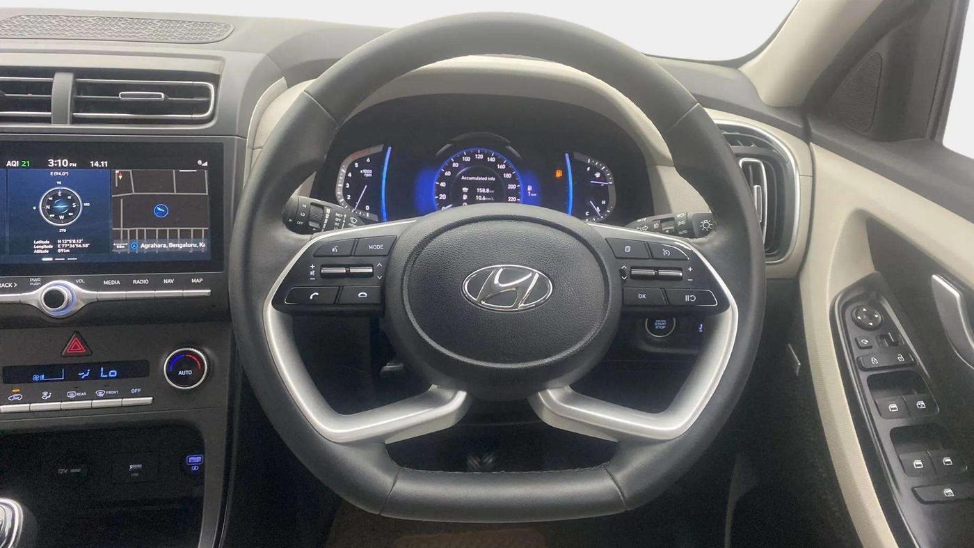 2022 Hyundai Creta SX (O) 1.5 DIESEL, Diesel, Manual, 41,404 km, Steering Wheel Close Up