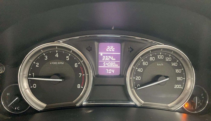 2016 Maruti Ciaz VXI+, Petrol, Manual, 54,109 km, Odometer Image