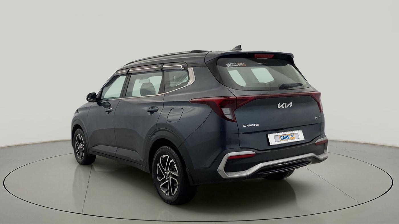 2022 KIA CARENS PRESTIGE PLUS 1.4 PETROL DCT 7 STR, Petrol, Automatic, 25,317 km, Left Back Diagonal