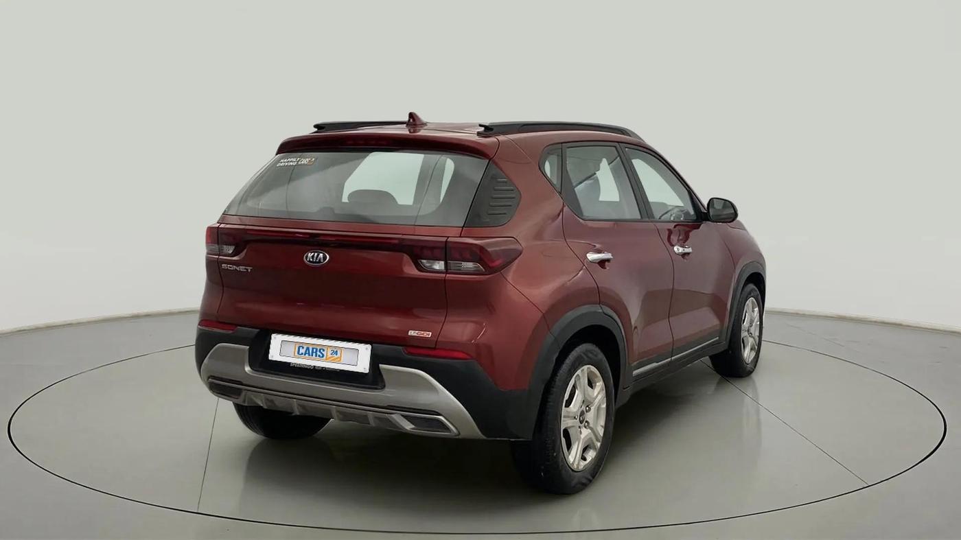2020 KIA SONET HTX 1.0 IMT, Petrol, Manual, 55,051 km, Right Back Diagonal