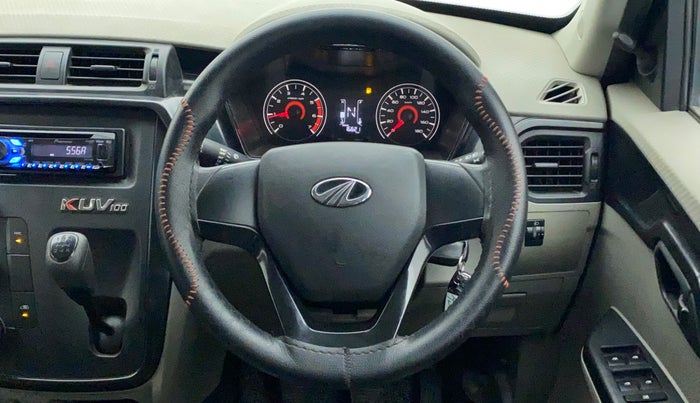 2016 Mahindra Kuv100 K4 6 STR, Petrol, Manual, 16,621 km, Steering Wheel Close Up