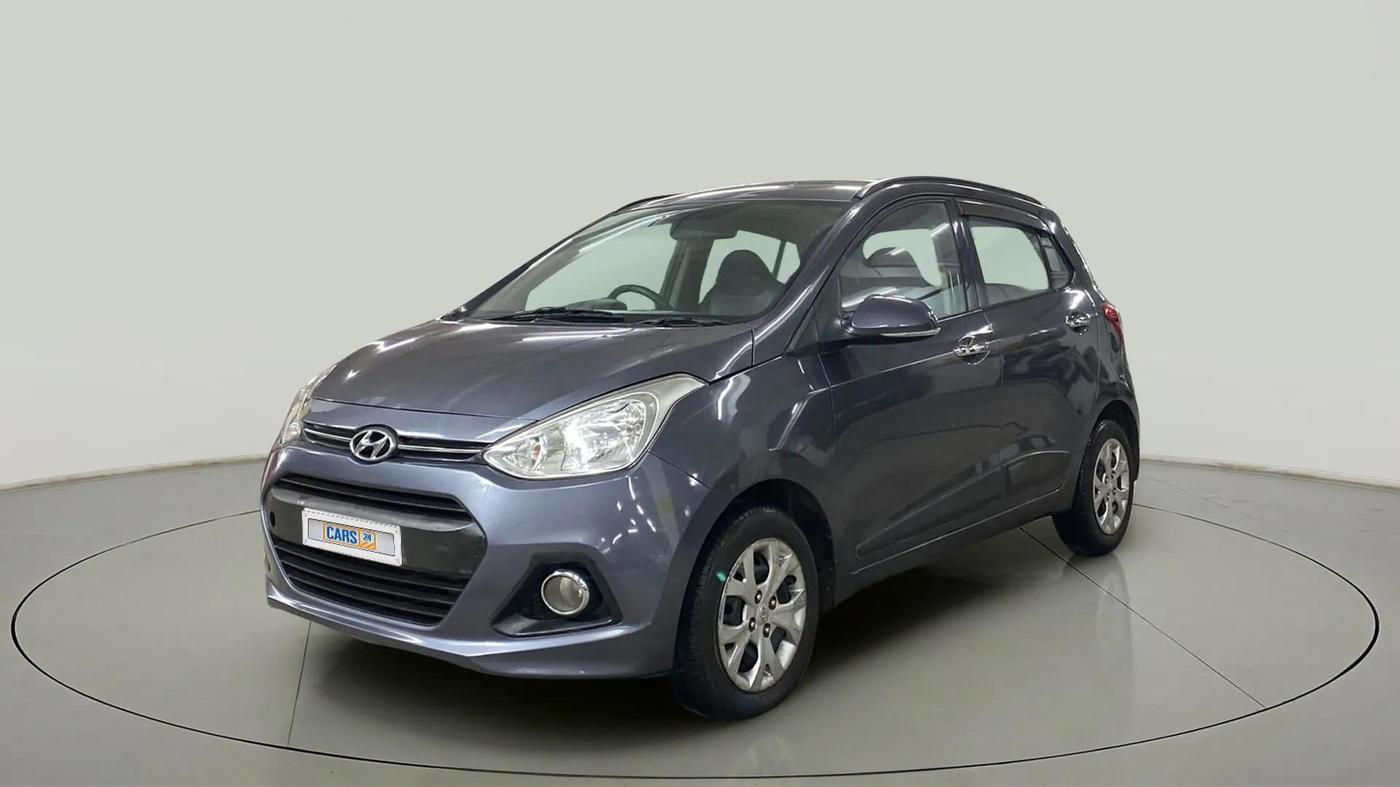 2015 Hyundai Grand i10 SPORTZ 1.2 KAPPA VTVT, Petrol, Manual, 35,890 km, Left Front Diagonal
