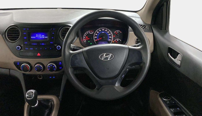2015 Hyundai Grand i10 SPORTZ 1.2 KAPPA VTVT, Petrol, Manual, 35,890 km, Steering Wheel Close Up
