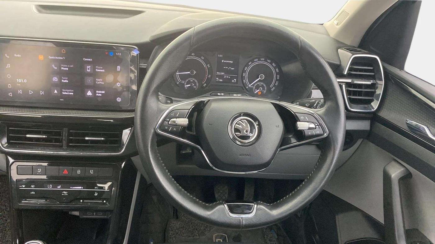 2021 Skoda KUSHAQ STYLE 1.0L TSI MT, Petrol, Manual, 27,330 km, Steering Wheel Close Up