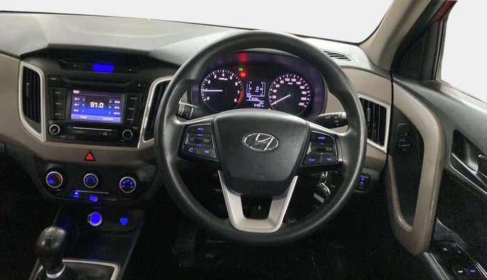 2018 Hyundai Creta E PLUS 1.6 PETROL, Petrol, Manual, 54,043 km, Steering Wheel Close Up