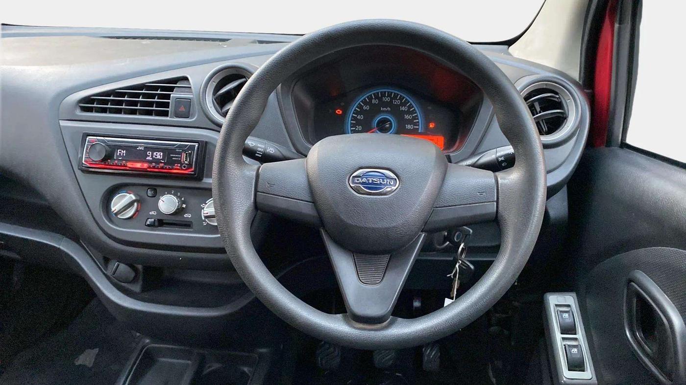 2018 Datsun Redi Go A, Petrol, Manual, 37,195 km, Steering Wheel Close Up