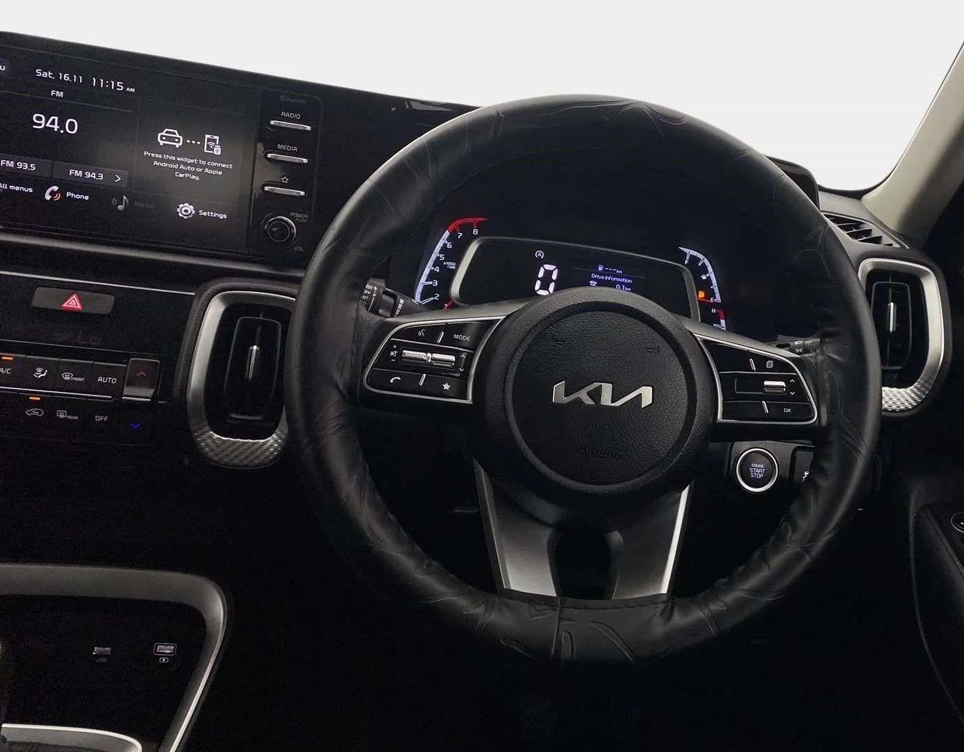 2023 KIA SONET HTK PLUS 1.0 IMT, CNG, Manual, 11,332 km, Steering Wheel Close Up