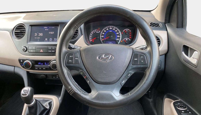 2017 Hyundai Grand i10 ASTA 1.2 KAPPA VTVT, Petrol, Manual, 12,217 km, Steering Wheel Close Up