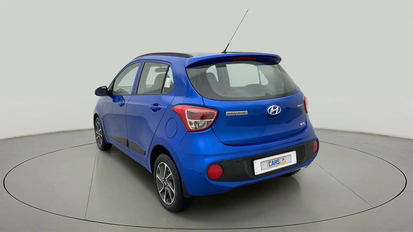 2019 Hyundai Grand i10 SPORTZ AT 1.2 KAPPA VTVT, CNG, Automatic, 24,318 km, Left Back Diagonal