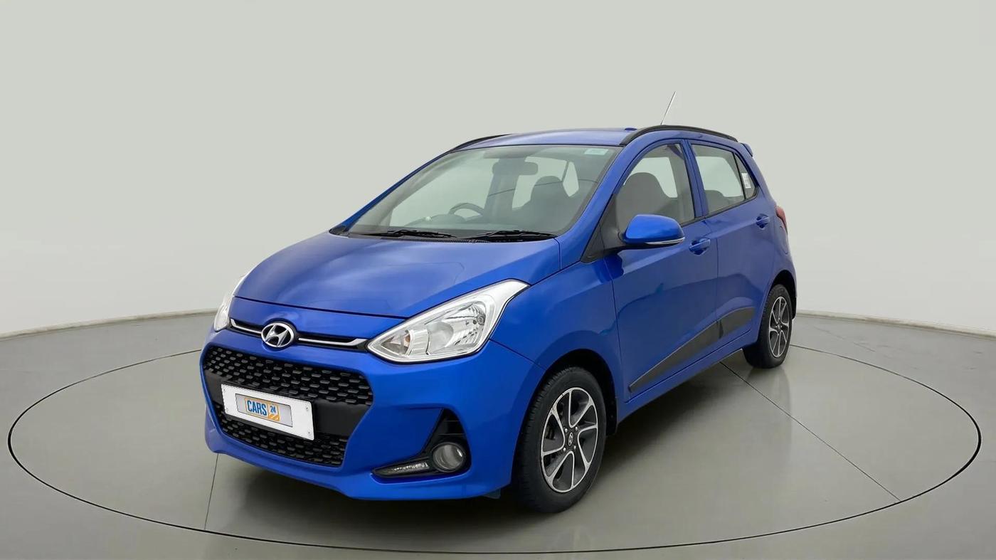 2019 Hyundai Grand i10 SPORTZ AT 1.2 KAPPA VTVT, CNG, Automatic, 24,318 km, Left Front Diagonal