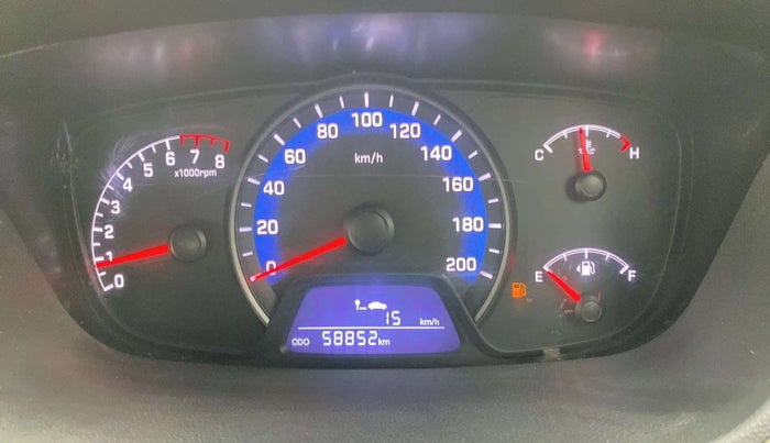 2016 Hyundai Xcent S 1.2, Petrol, Manual, 58,821 km, Odometer Image