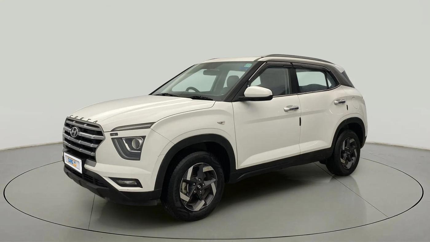 2021 Hyundai Creta E 1.5 PETROL, Petrol, Manual, 23,012 km, Left Front Diagonal