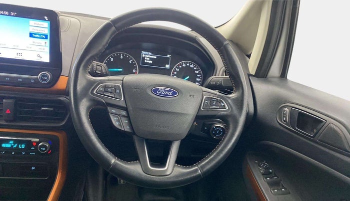 2019 Ford Ecosport TITANIUM 1.5L SPORTS(SUNROOF) DIESEL, Diesel, Manual, 73,373 km, Steering Wheel Close Up