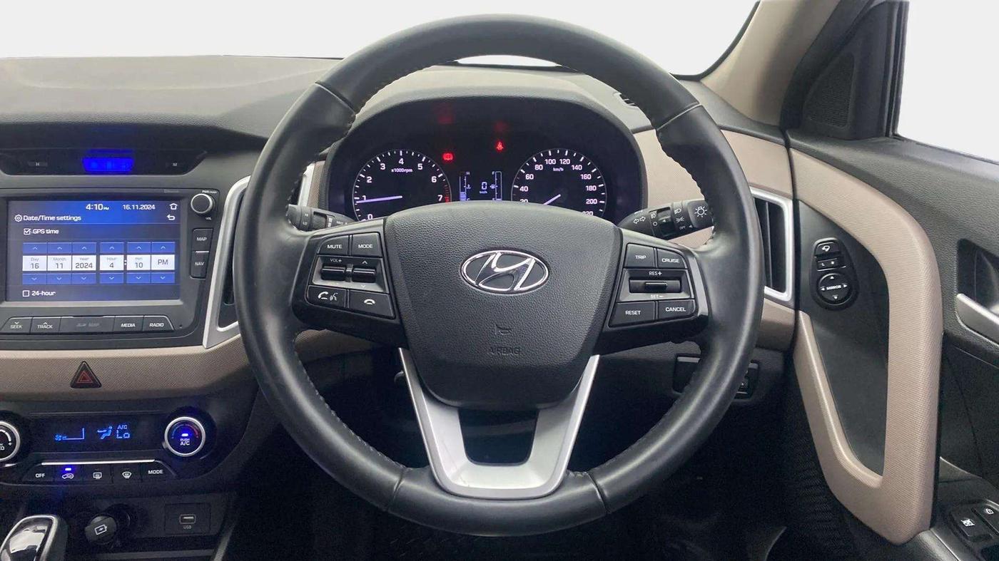 2019 Hyundai Creta SX AT 1.6 PETROL, Petrol, Automatic, 29,746 km, Steering Wheel Close Up
