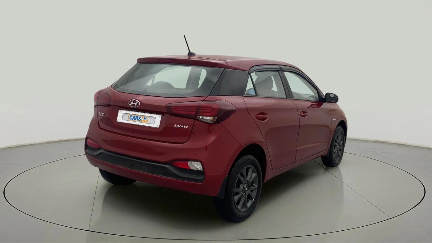 2019 Hyundai Elite i20 SPORTZ PLUS  1.2 CVT, Petrol, Automatic, 6,528 km, Right Back Diagonal