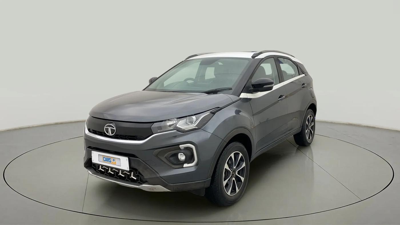 2020 Tata NEXON XZA PLUS (O) PETROL DUAL TONE, Petrol, Automatic, 29,419 km, Left Front Diagonal