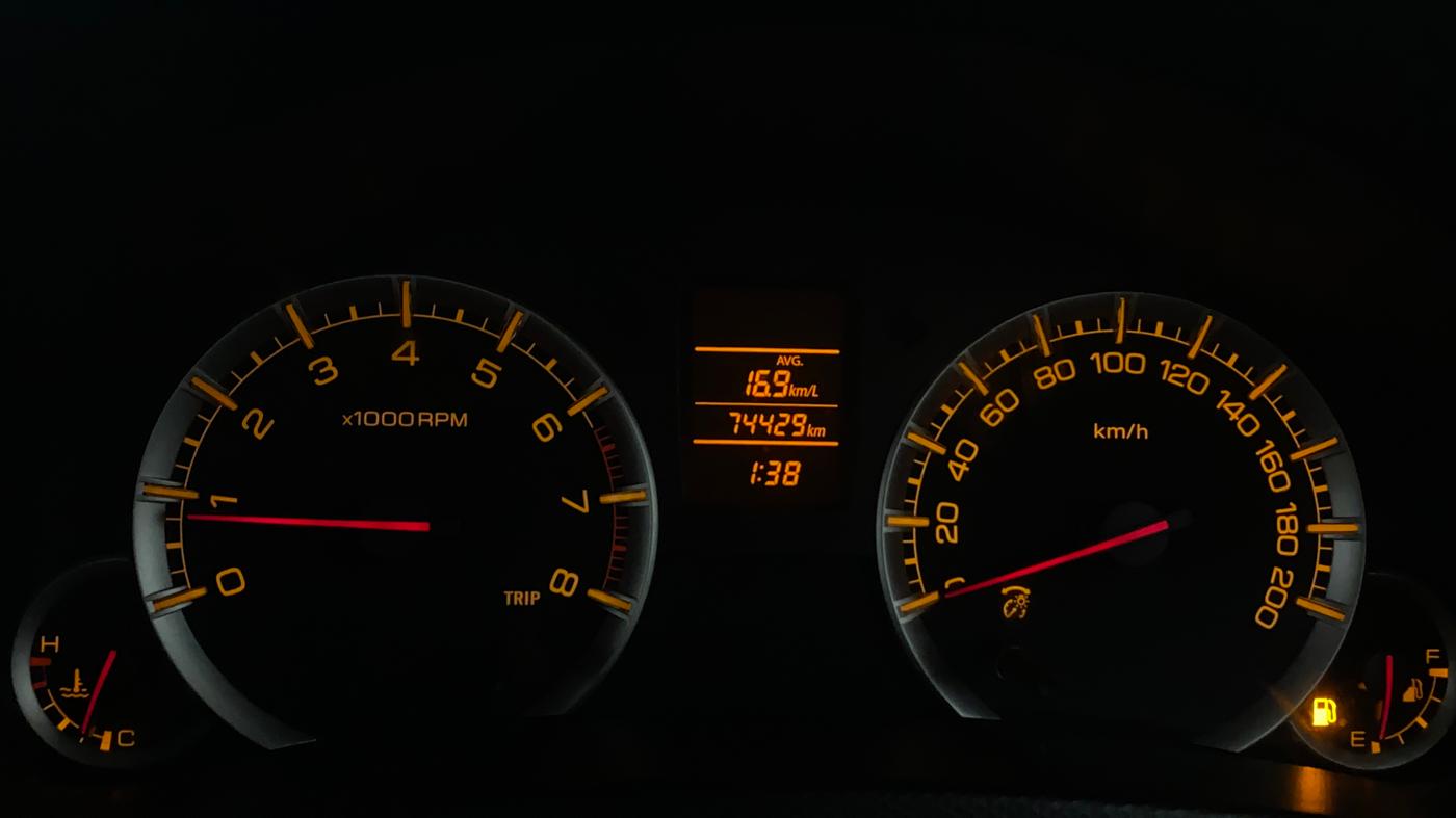 2016 Maruti Swift Dzire VXI, Petrol, Manual, 74,852 km, Odometer Image