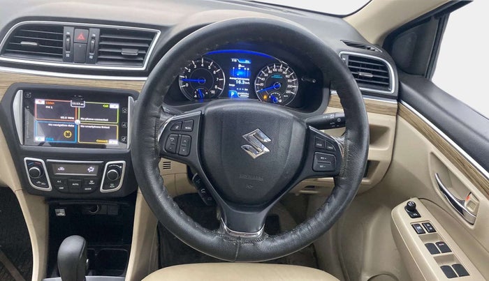2019 Maruti Ciaz ALPHA  AT 1.5 SHVS PETROL, Petrol, Automatic, 26,502 km, Steering Wheel Close Up