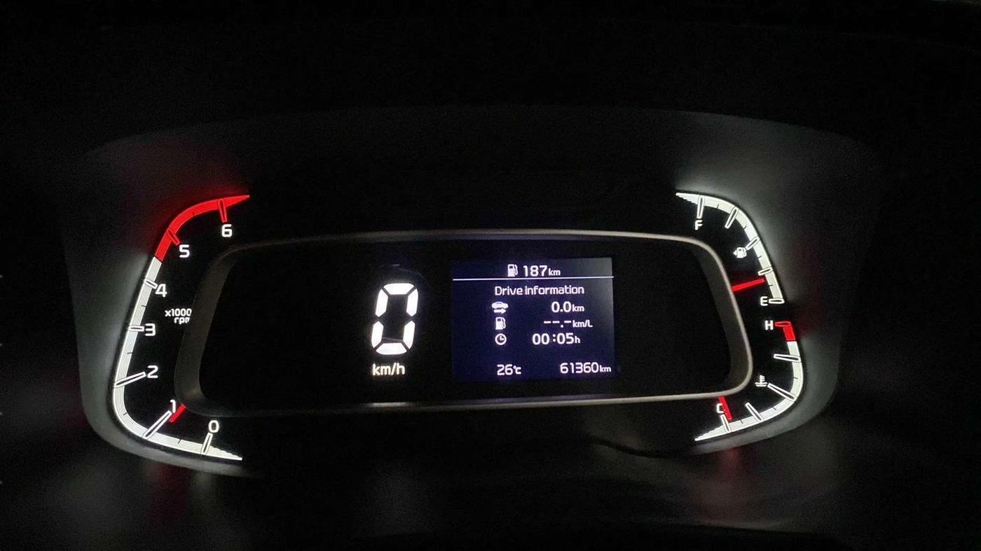 2021 KIA SONET HTX 1.5, Diesel, Manual, 61,595 km, Odometer Image
