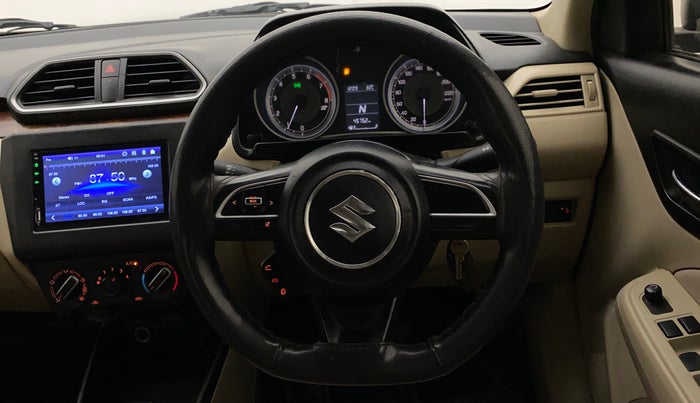 2017 Maruti Dzire VXI AMT, Petrol, Automatic, 45,674 km, Steering Wheel Close Up