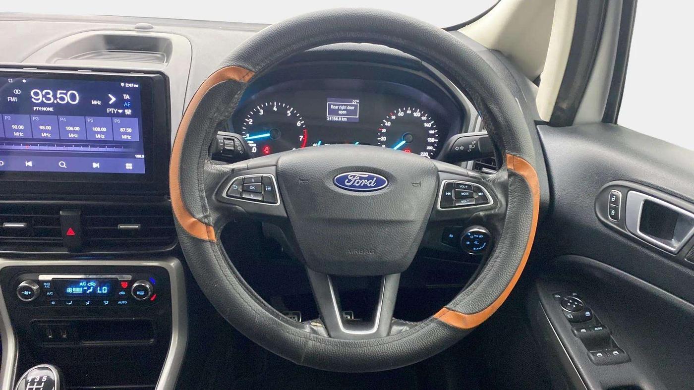 2018 Ford Ecosport TITANIUM 1.5L PETROL, Petrol, Manual, 34,147 km, Steering Wheel Close Up