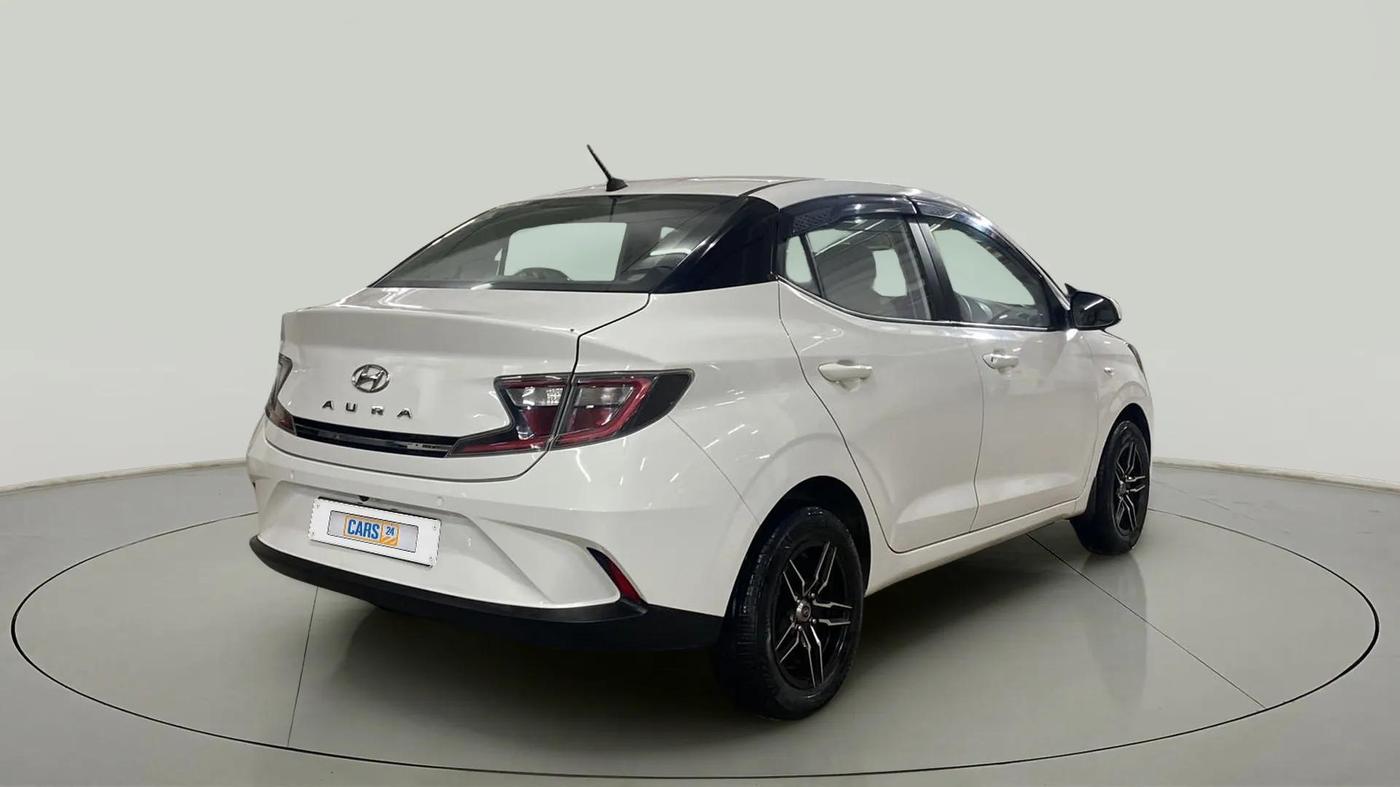 2022 Hyundai AURA S 1.2 CNG, CNG, Manual, 23,346 km, Right Back Diagonal