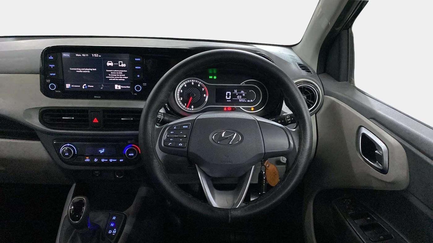 2021 Hyundai GRAND I10 NIOS SPORTZ AMT 1.2 KAPPA VTVT, Petrol, Automatic, 9,113 km, Steering Wheel Close Up