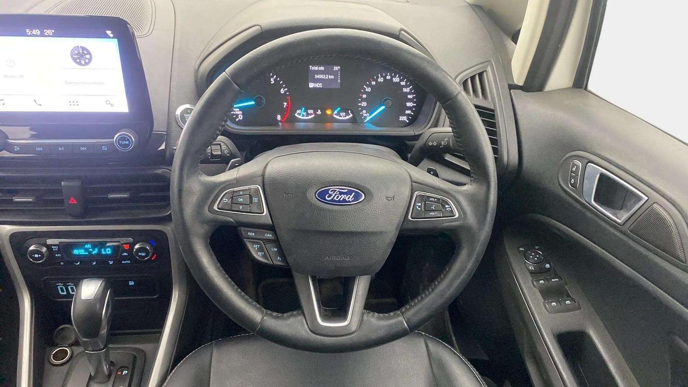 2018 Ford Ecosport TITANIUM + 1.5L PETROL AT, Petrol, Automatic, 34,164 km, Steering Wheel Close Up