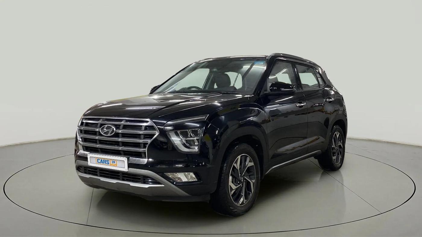 2023 Hyundai Creta SX (O) IVT 1.5 PETROL, Petrol, Automatic, 7,036 km, Left Front Diagonal