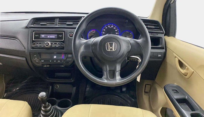 2017 Honda Brio E MT, CNG, Manual, 1,11,280 km, Steering Wheel Close Up