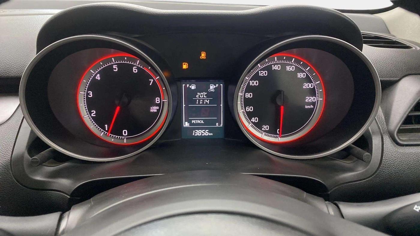 2023 Maruti Swift ZXI CNG, CNG, Manual, 13,826 km, Odometer Image