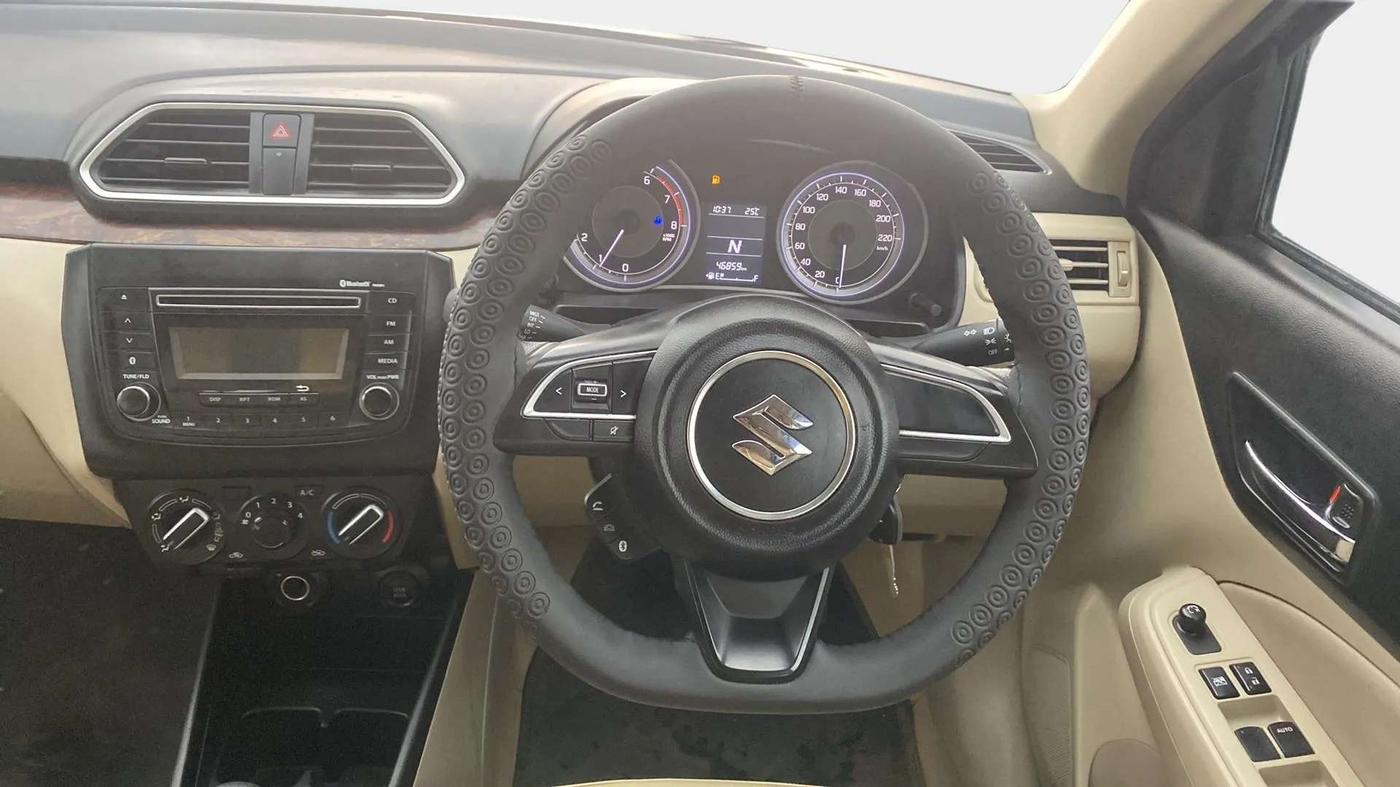 2019 Maruti Dzire VXI AMT, Petrol, Automatic, 46,969 km, Steering Wheel Close Up