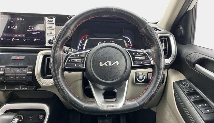 2022 KIA SONET HTX 1.5 AT, Diesel, Automatic, 50,201 km, Steering Wheel Close Up