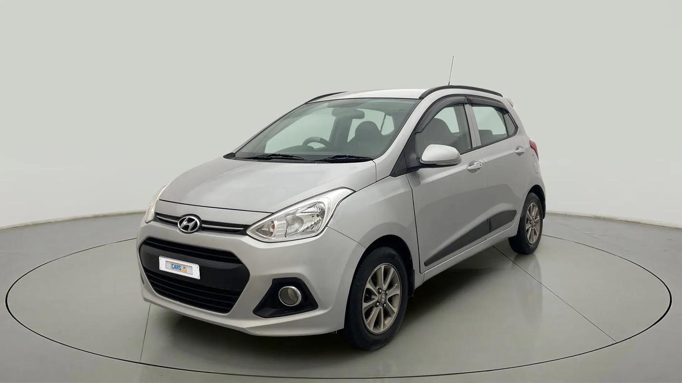2015 Hyundai Grand i10 ASTA (O) 1.2 KAPPA VTVT, Petrol, Manual, 52,892 km, Left Front Diagonal
